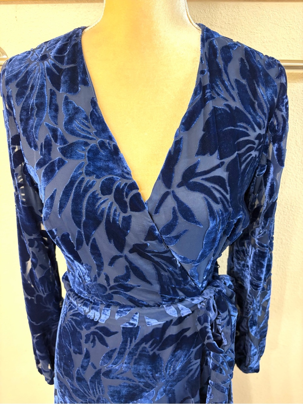 Anthropologie Hutch Daniella Velvet Maxi Dress Small - Picture 4 of 10